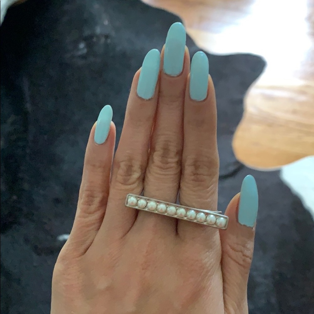 Pearl double ring - Picture 4 of 6